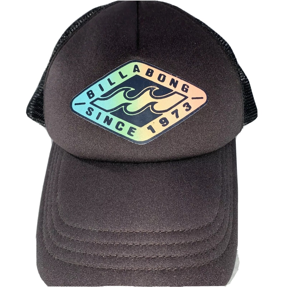 Billabong Since 1973 Retro Mesh Trucker Hat Cap Snap Back Adjustable-OSFM